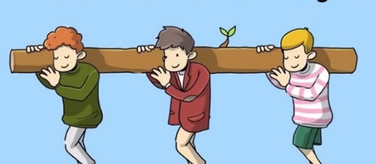 Take a bite out of this heavy-lifting puzzle: which of these figures is carrying the heaviest load?
