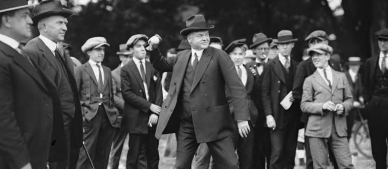 Let's serve up a tough economic recipe: which U.S. president was sitting in the Oval Office when the stock market crashed in 1929?